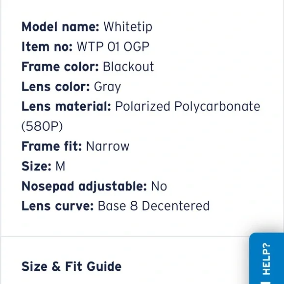 NWB, Costa Sunglasses, Whitetip Style - Picture 4 of 5